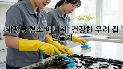 태평동 청소 매니저 🙋‍♀️✨ 건강한 우리 집 만들기